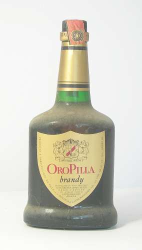 63_vecchia_bottiglia_liquore_da_collezione_oro_pilla_brandy
