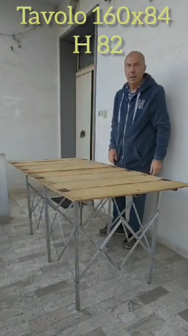 VENDESI BANCHI MERCATINO ALLUMINIO A SOFFIETTO